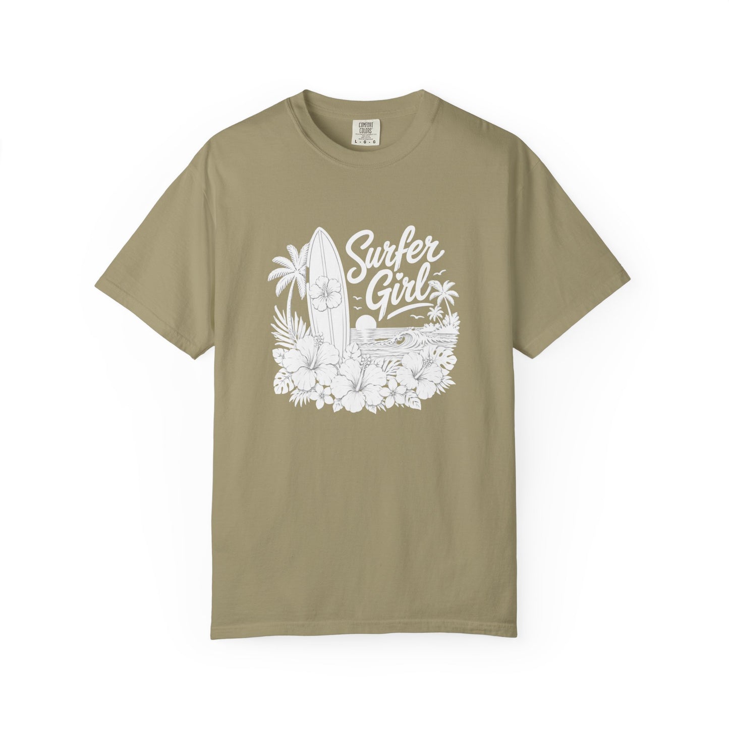 Surfer Girl Graphic Tee — Vintage Beach Surf T‑Shirt