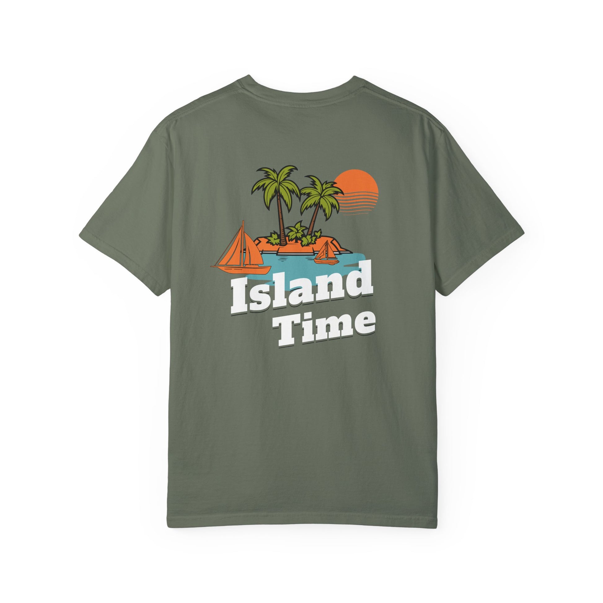 Resort Collection Island Time Unisex Garment-Dyed T-shirt -at Caribbean Rays