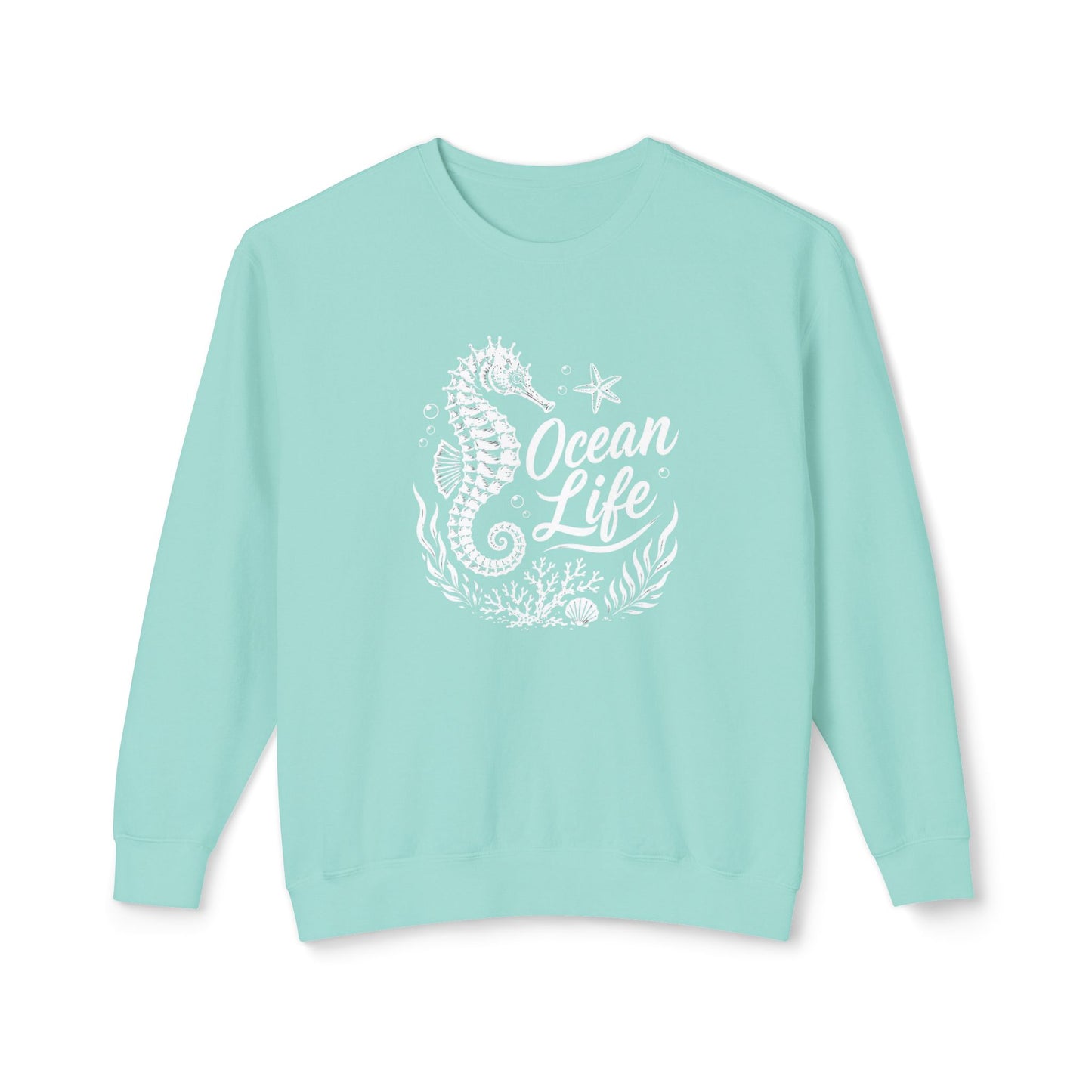 Ocean Life Seahorse Crewneck Sweatshirt