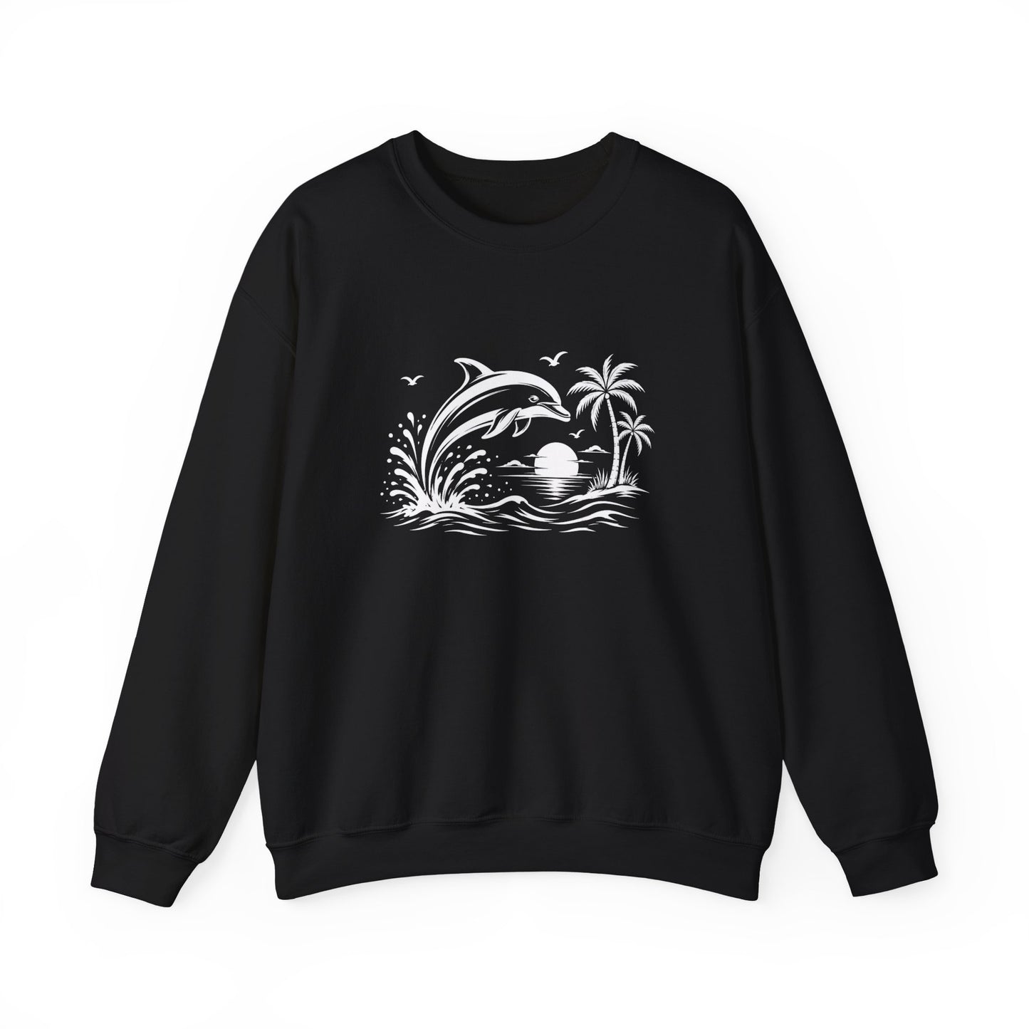 Dolphin Sunset Crewneck Sweatshirt