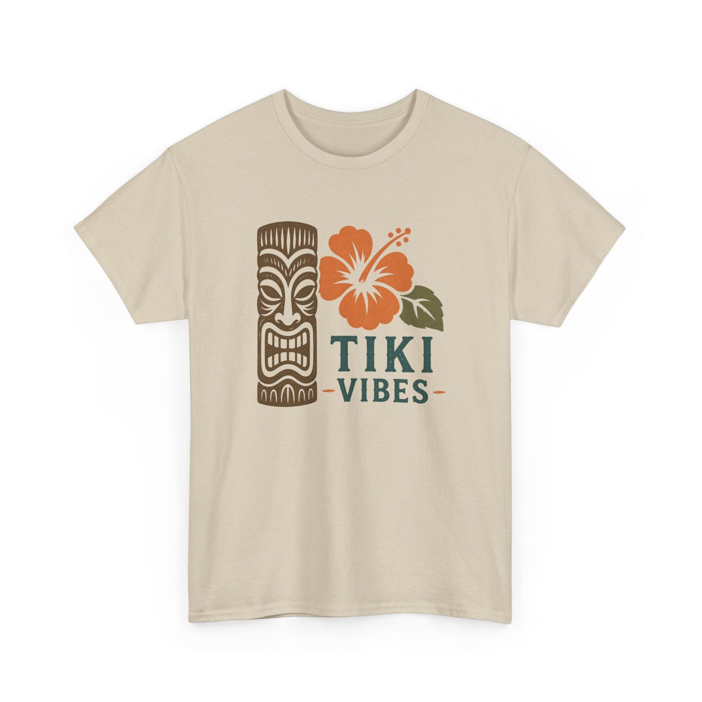 Tiki Vibes Floral Hibiscus Tee
