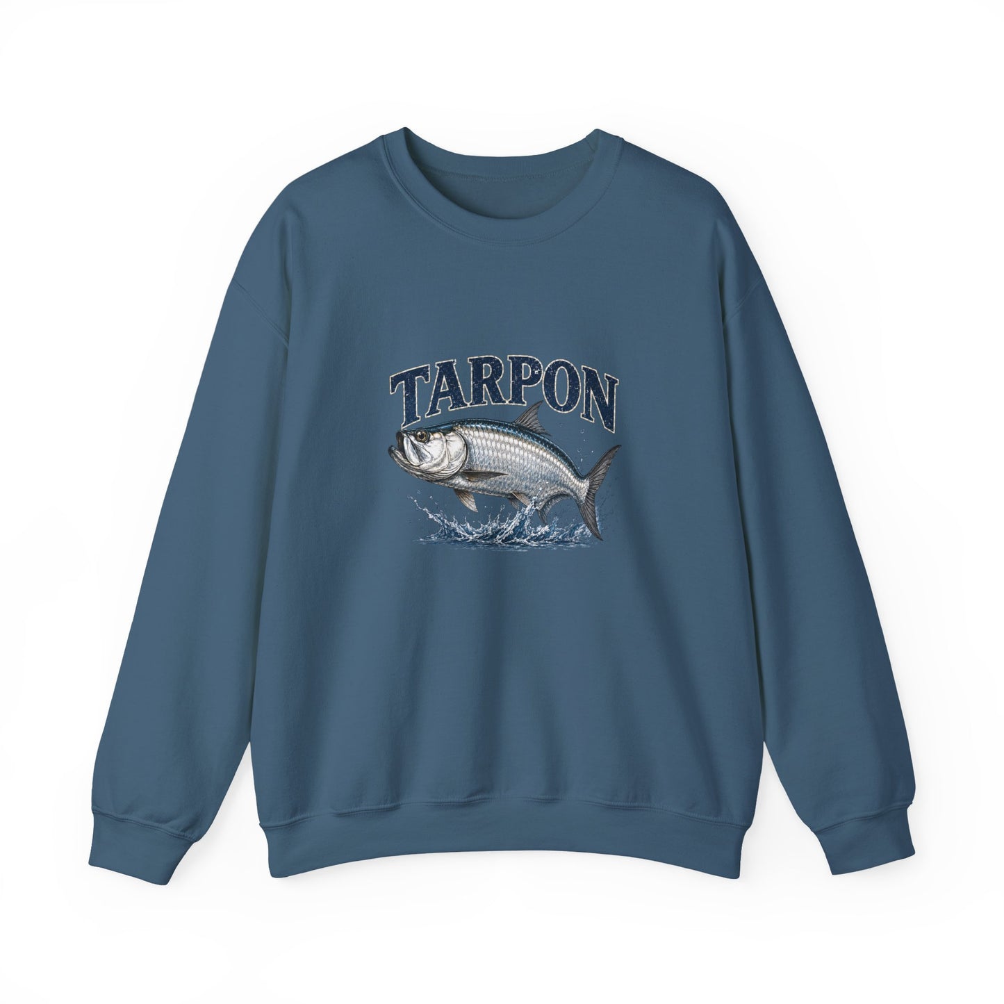 Tarpon Fishing Crewneck Sweatshirt — Vintage Tarpon Graphic Pullover