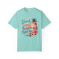Beach Sunset Wine T-Shirt — "Beach, Sunset, Wine, Perfect Day" Tropical Graphic Tee
