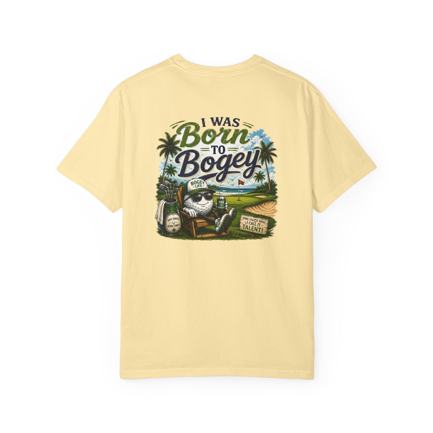 Born to Bogey T-Shirt — Retro Golf Skull Graphic Tee