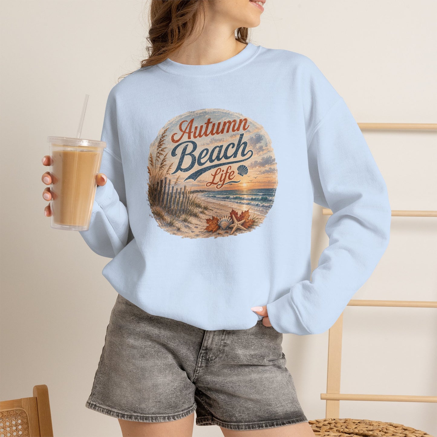 Autumn Beach Life Sweatshirt