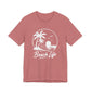 Beach Life T-Shirt – Palm Tree Sunset Graphic Tee