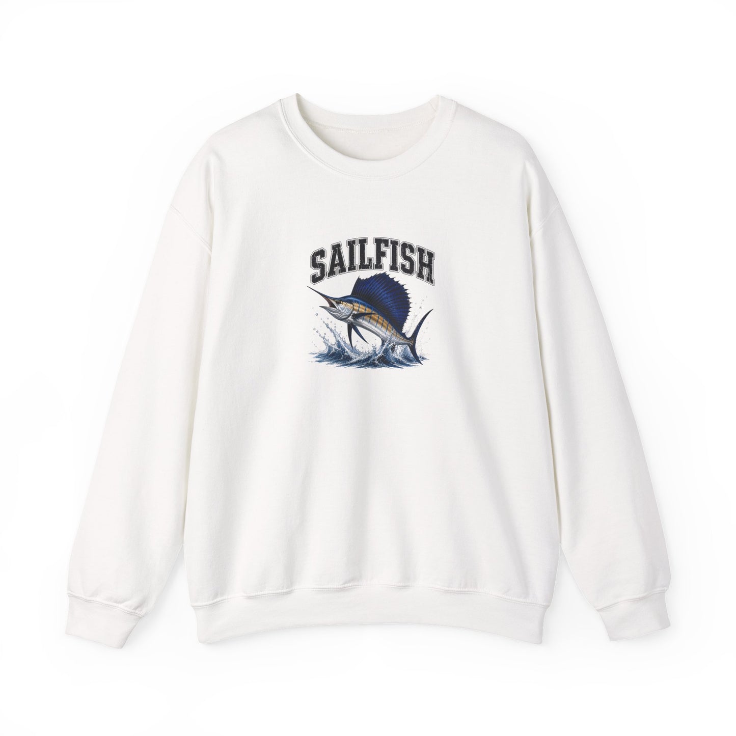 Sailfish Graphic Sweatshirt – Vintage Marlin Fishing Crewneck