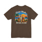 "Great Minds Drink A Like" Tropical Beach Liquor Graphic Tee