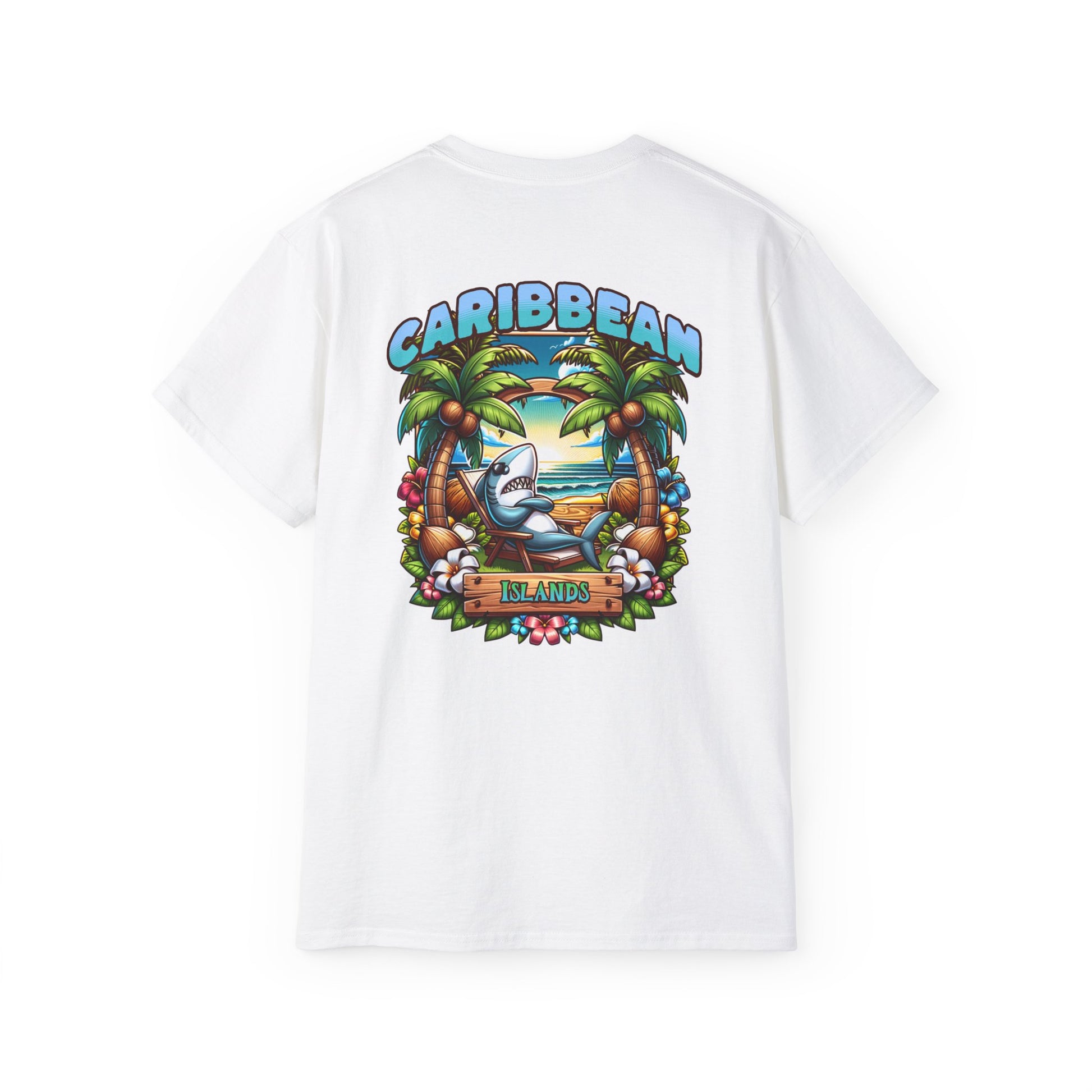 Tiki Beach Collection Caribbean Islands Unisex Ultra Cotton Tee by Caribbean Rays