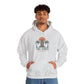 Tiki Vibes Hoodie — Retro Sunset Palm Tree Sweatshirt