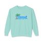 Beach Graphic Crewneck Sweatshirt — Palm Tree Retro Surf Vibe
