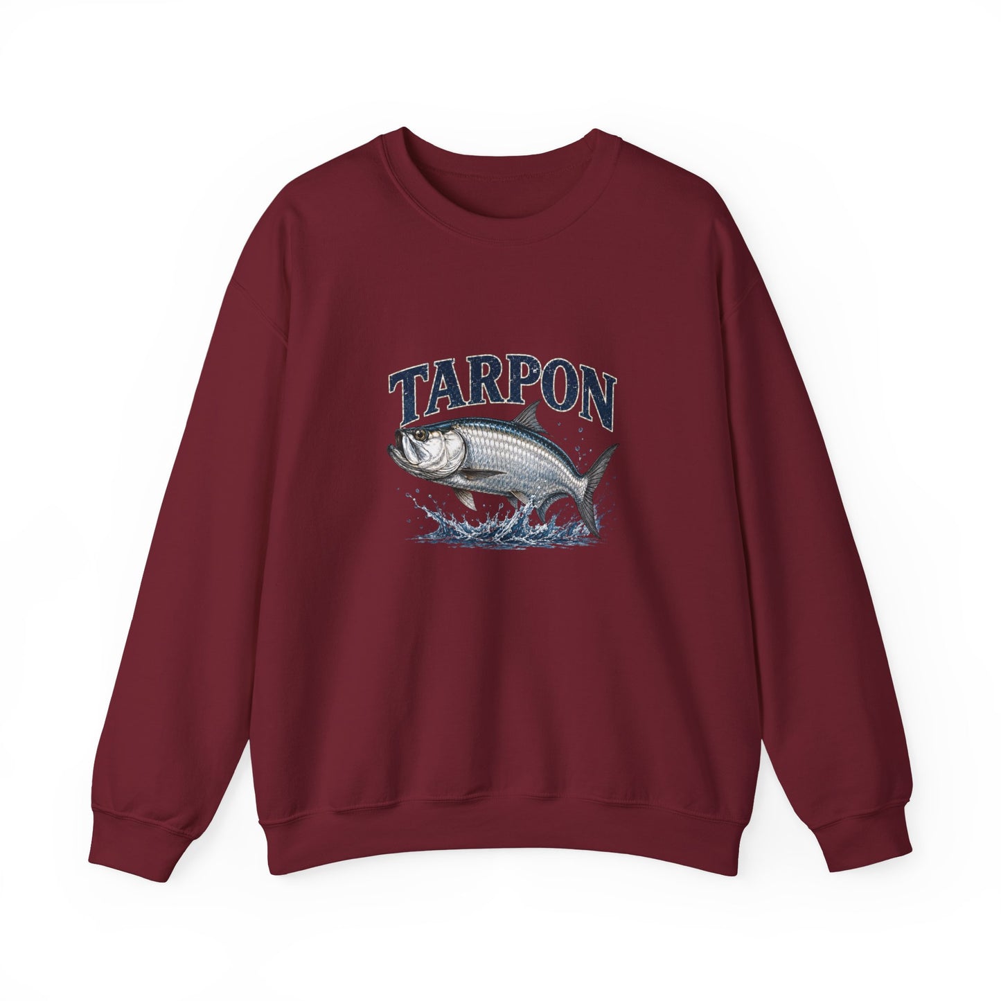 Tarpon Fishing Crewneck Sweatshirt — Vintage Tarpon Graphic Pullover