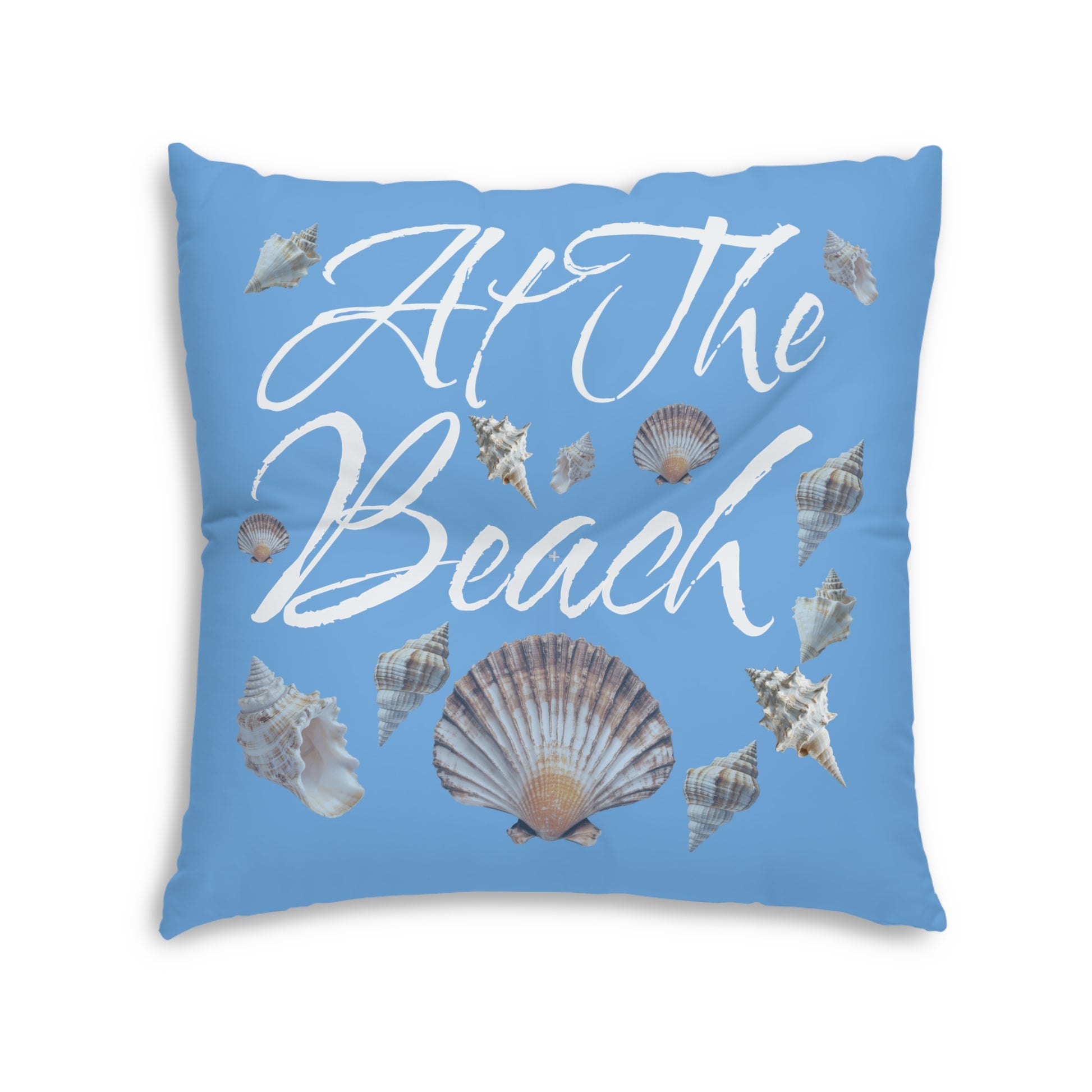 At The Beach Tufted Floor Pillow, Square - by Caribbean Rays