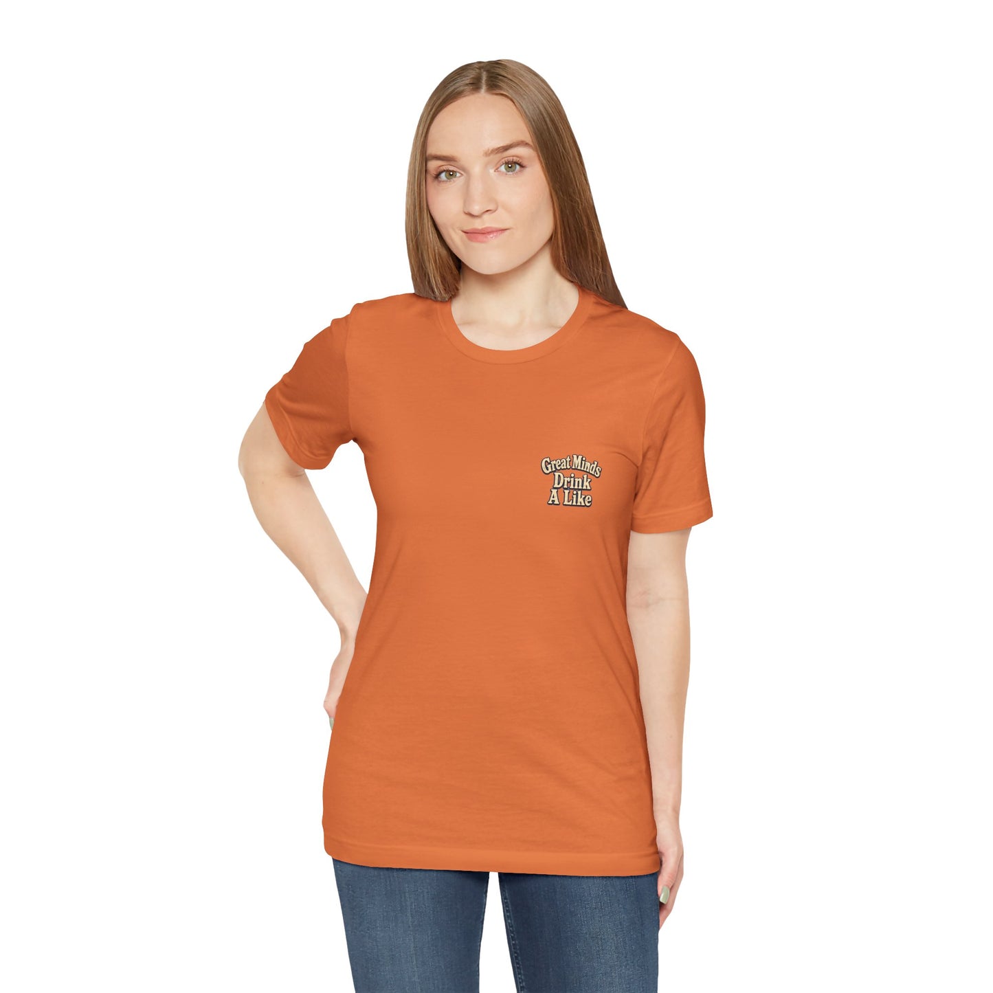 "Great Minds Drink A Like" Tropical Beach Liquor Graphic Tee