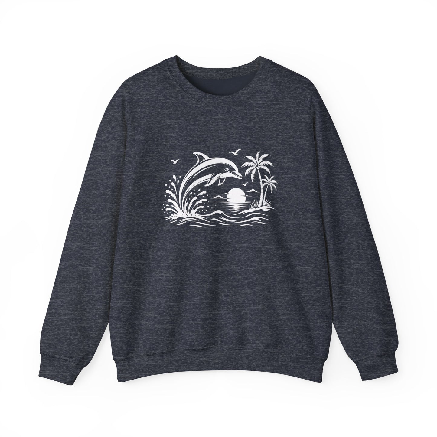 Dolphin Sunset Crewneck Sweatshirt