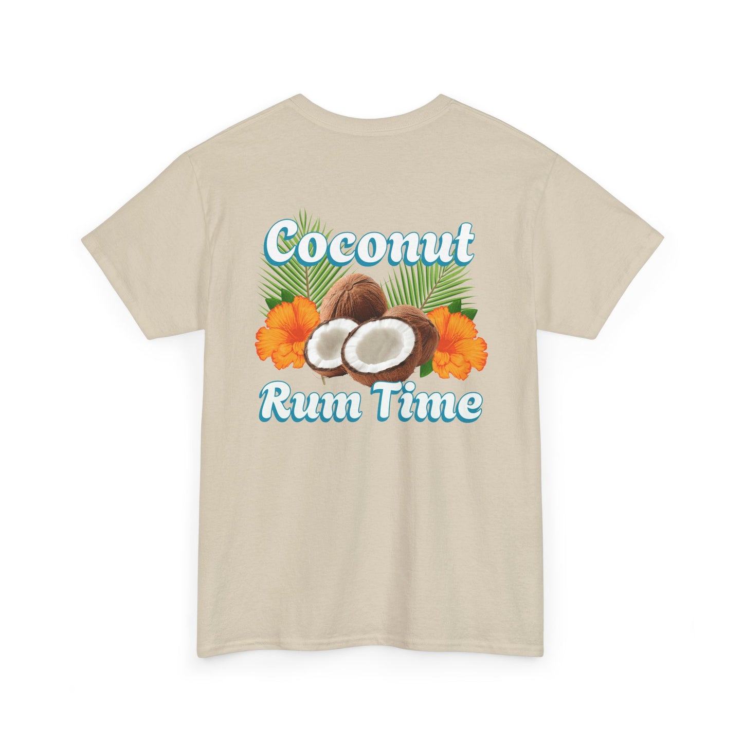 Coconut Rum Time Unisex Heavy Cotton Tee at Caribbean Rays