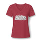 Floral Flip-Flop V-Neck Tee — Women's Tropical Beach Shirt