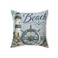 Beach Nautical Spun Polyester Square Pillow