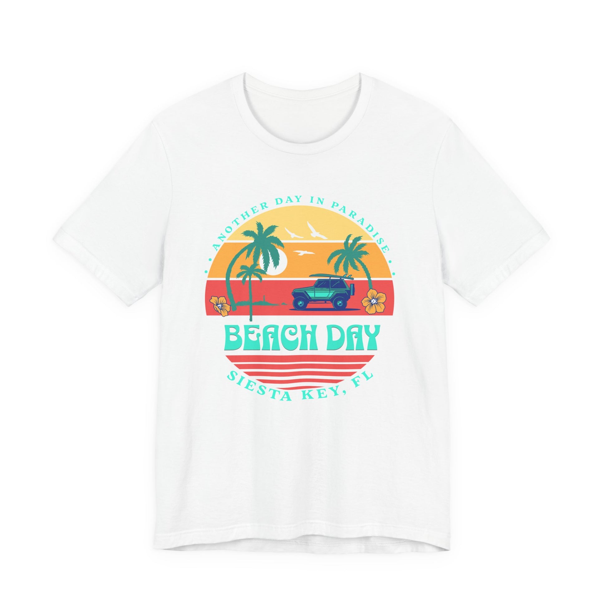 Beach Day in Paradise Unisex Short Sleeve T-Shirt at Caribbean Rays