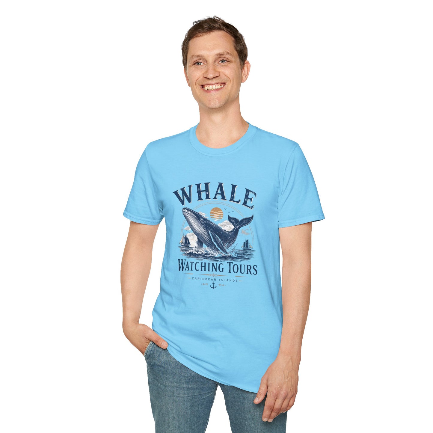 Whale Watching Tours Unisex Softstyle T-Shirt