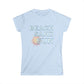 Light blue t-shirt with 'Beach Sand Sun' text and sun graphic on a white background