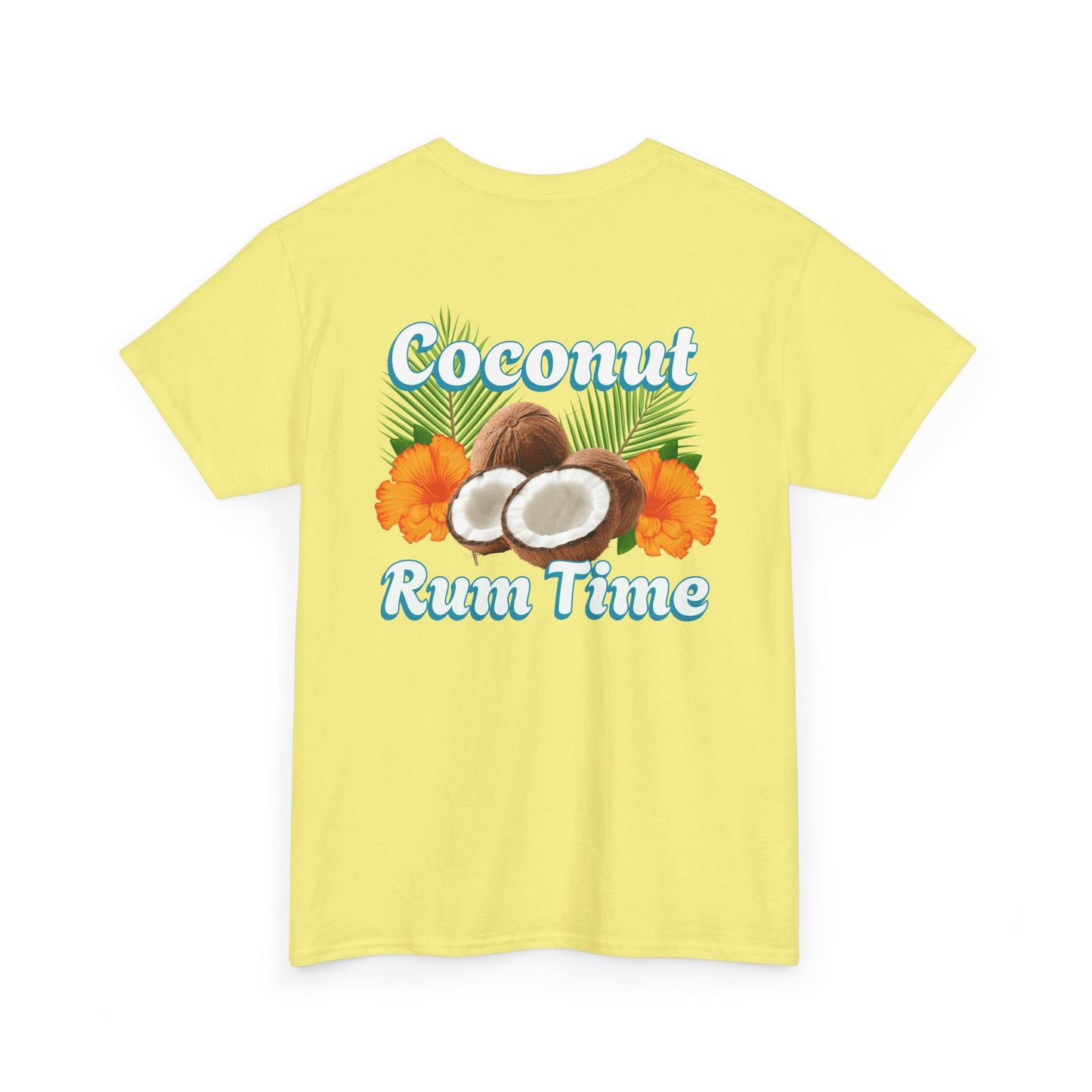 Coconut Rum Time Unisex Heavy Cotton Tee