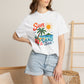 Sun, Sand & Sea T-Shirt – Tropical Beach Palm Tree Graphic Tee