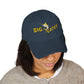 Big Catch Embroidered Distressed Dad Hat — Fishing Marlin Cap