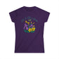 Women’s Floral Tee "Life Is Like a Garden" Iris & Crocus Spring Shirt at Caribbean Rays