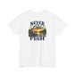 White hoodie with a tiger logo and text on a white background