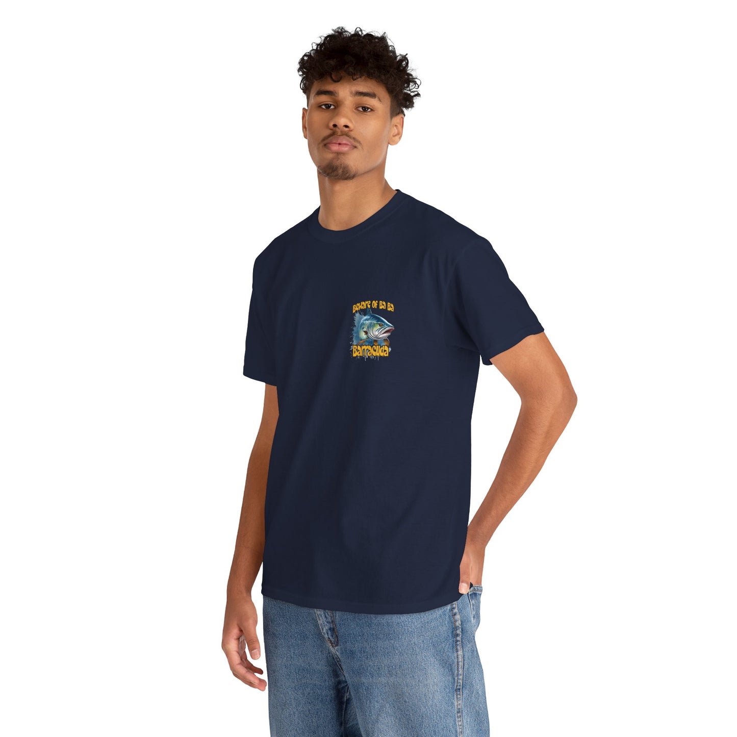 Barracuda Fishing Tee — "Beware of Ba Ba Barracuda" Graphic T-Shirt