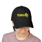 Tiki Embroidered Denim Hat — Tropical Surf Cap