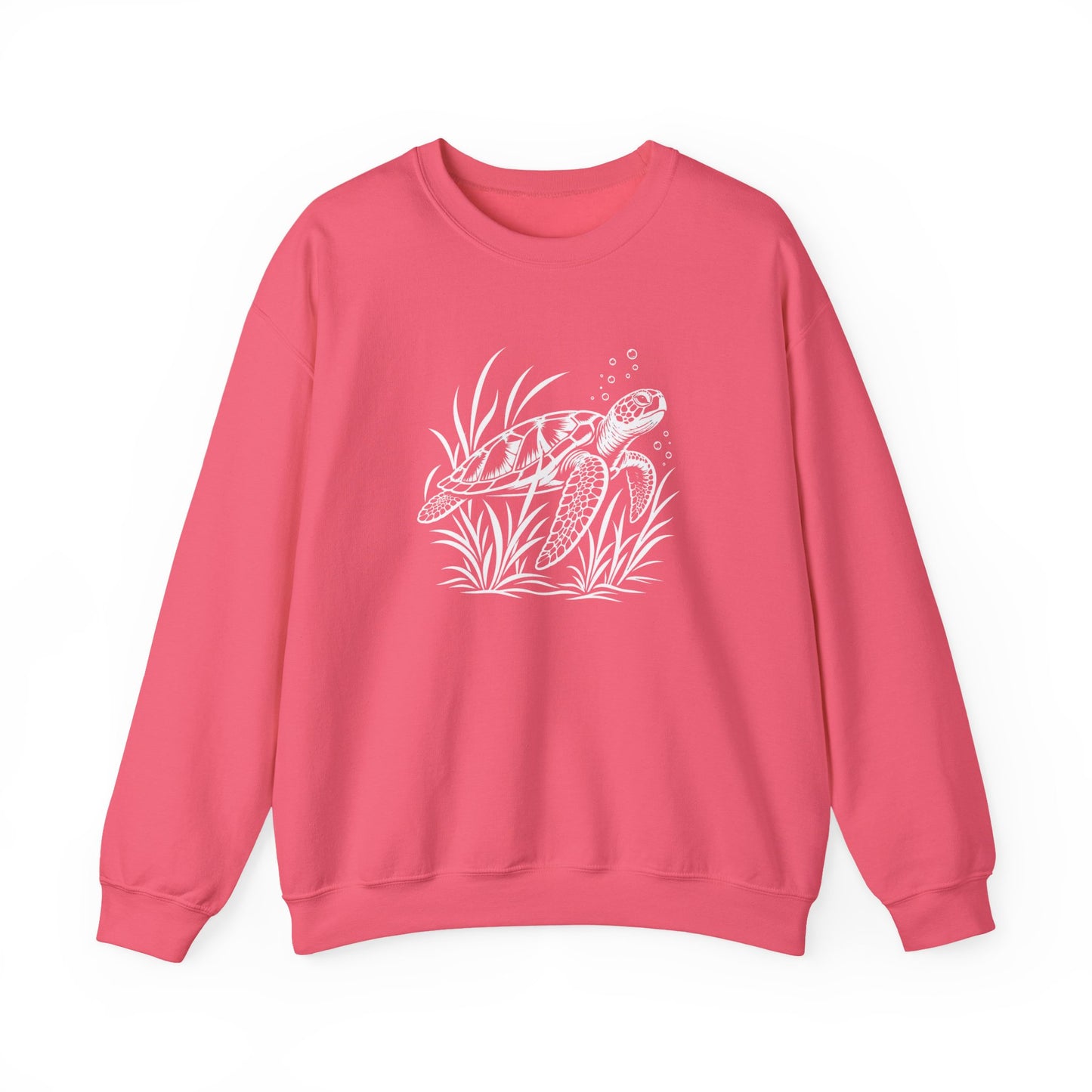 Sea Turtle Crewneck Sweatshirt — Hand-Drawn Marine Life Graphic