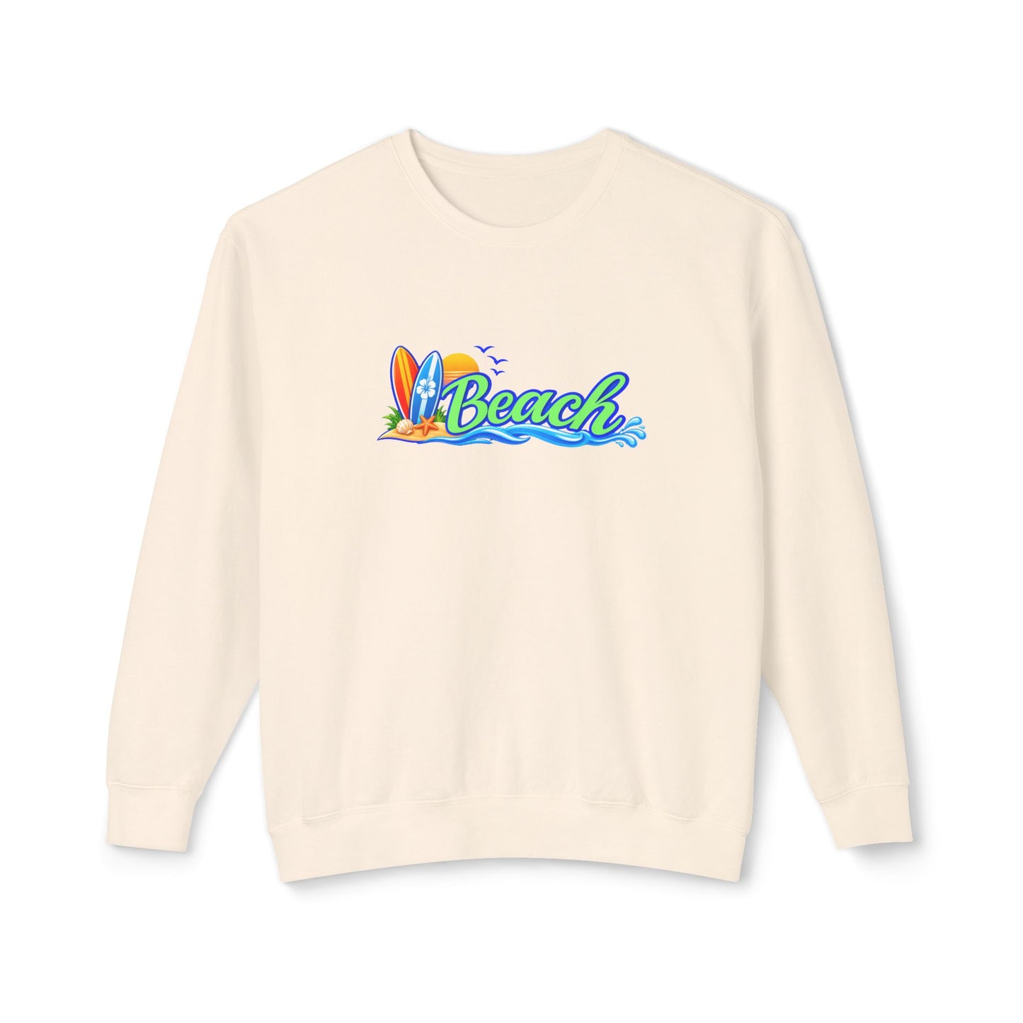 Beach Surf Vibes Crewneck Sweatshirt- Comfort Colors®