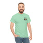 T-Shirt — "Never Too Old to Fish" Fishing Tee (Sunset Lake Design)