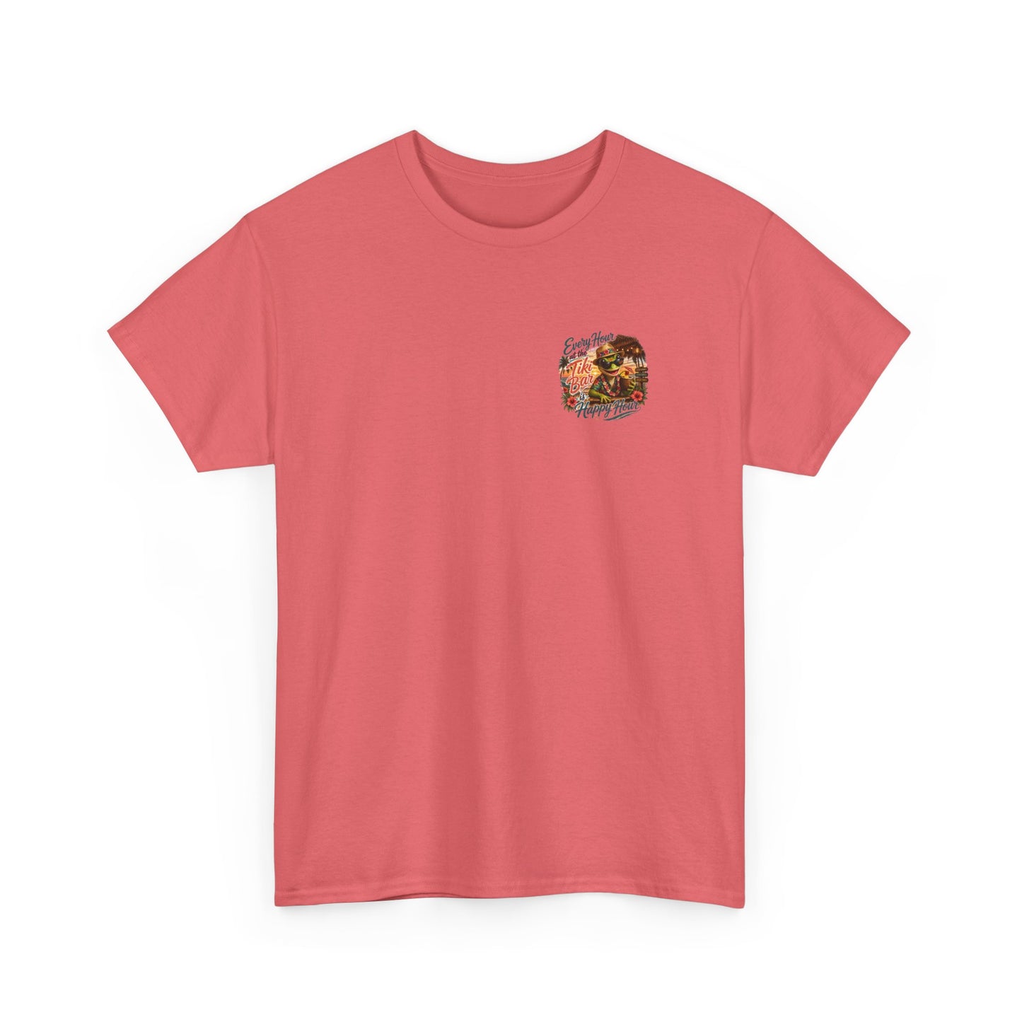T-Shirt - "Every Hour at the Tiki Bar is Happy Hour" Vintage Tropical Tee