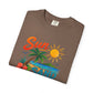 Sun, Sand & Sea T-Shirt – Tropical Beach Palm Tree Graphic Tee