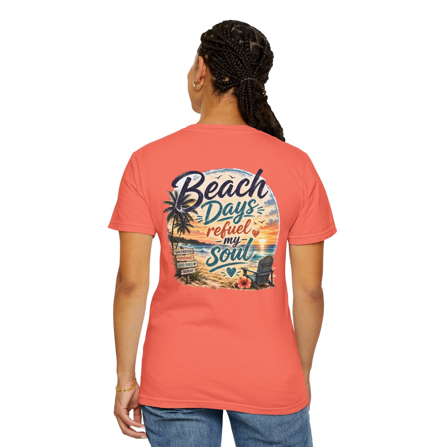 Beach Days T-Shirt — "Beach Days Refuel My Soul" Graphic Tee