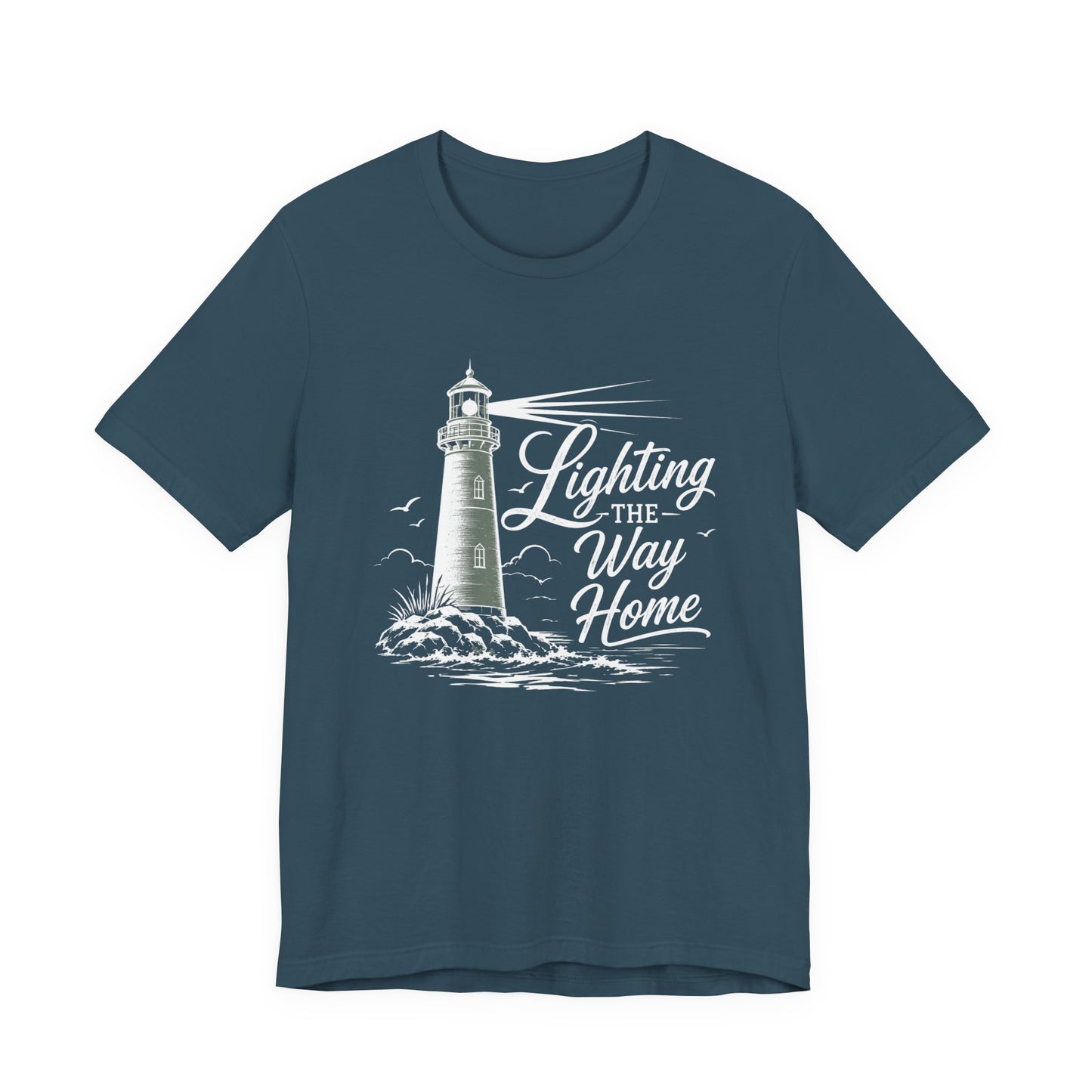 Lighthouse Coastal Tee — Vintage Nautical Lighthouse Graphic Shirt