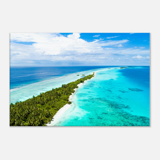 Skinny Island Canvas Wall Print by Caribbean Rays