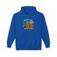 Great Minds Drink Alike Hoodie — Tropical Sunset Palm Beach Graphic Sweatshirt