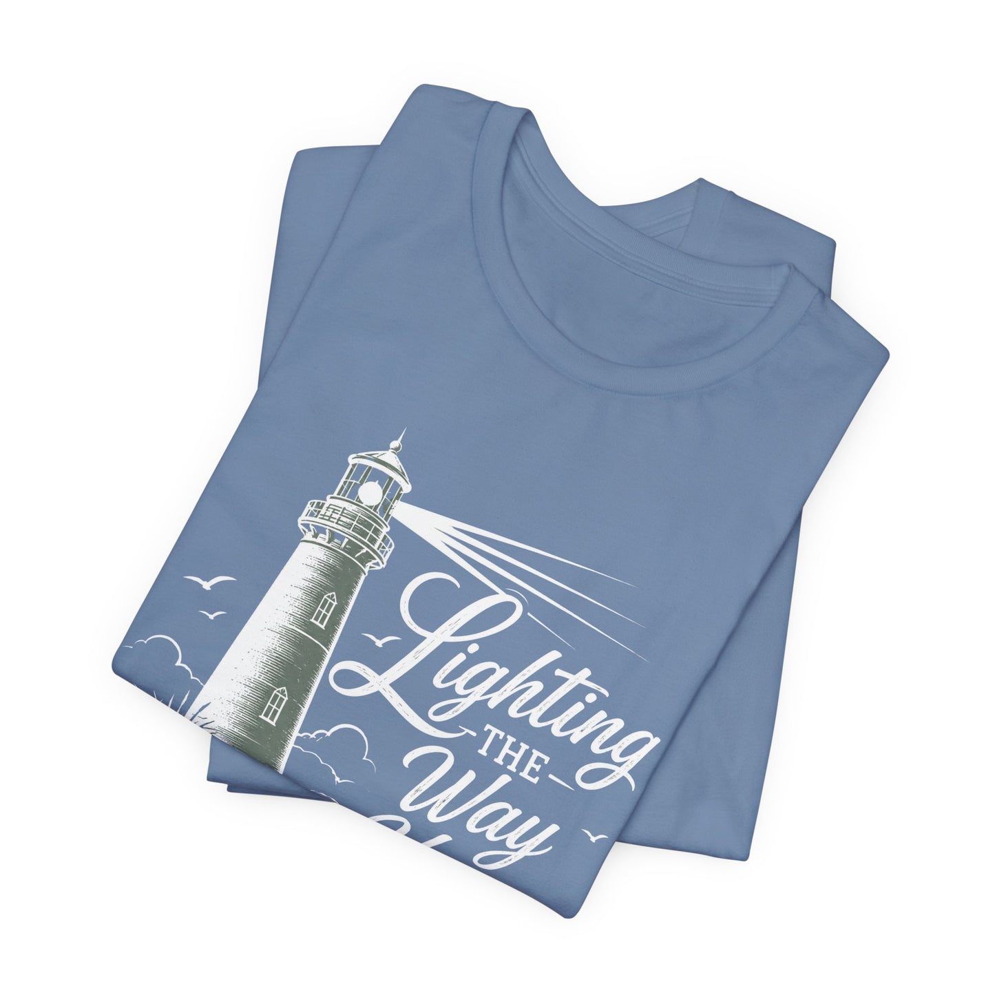 Lighthouse Coastal Tee — Vintage Nautical Lighthouse Graphic Shirt