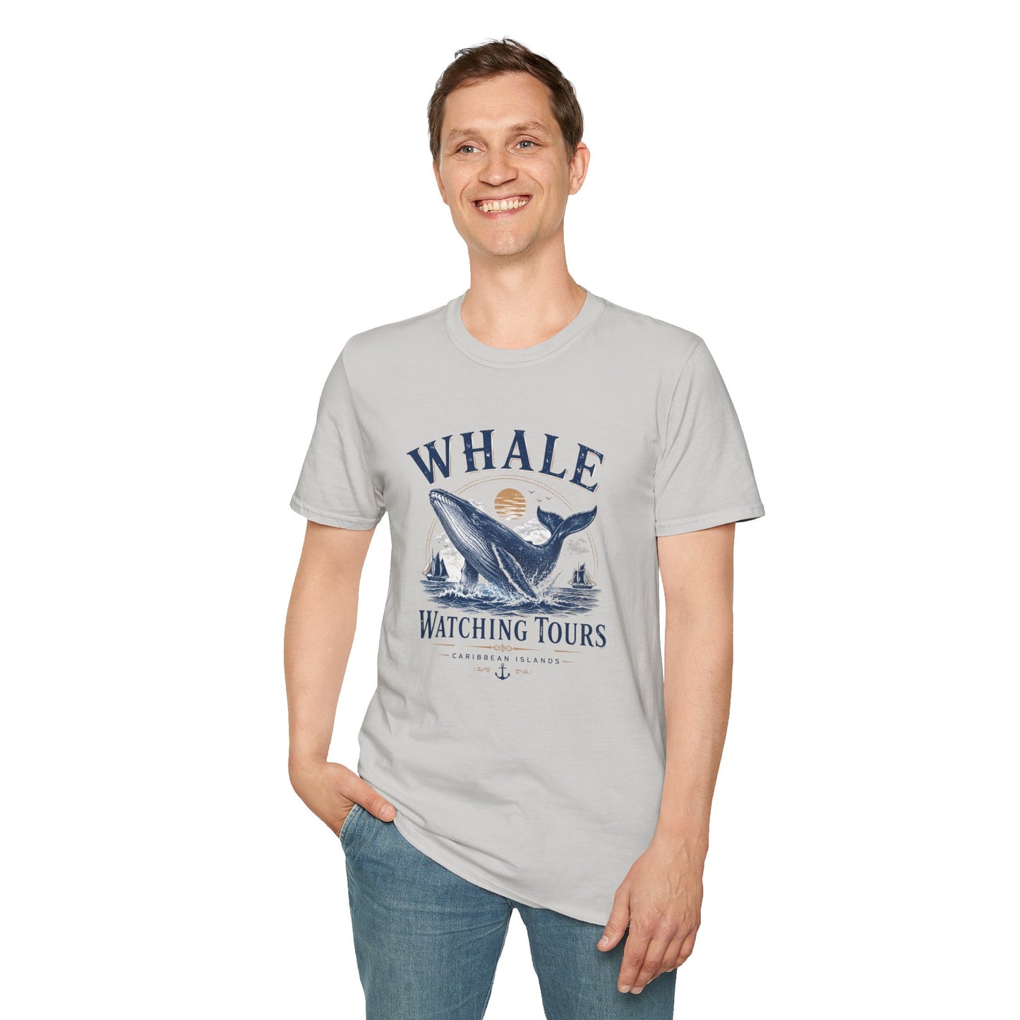 Whale Watching Tours Unisex Softstyle T-Shirt