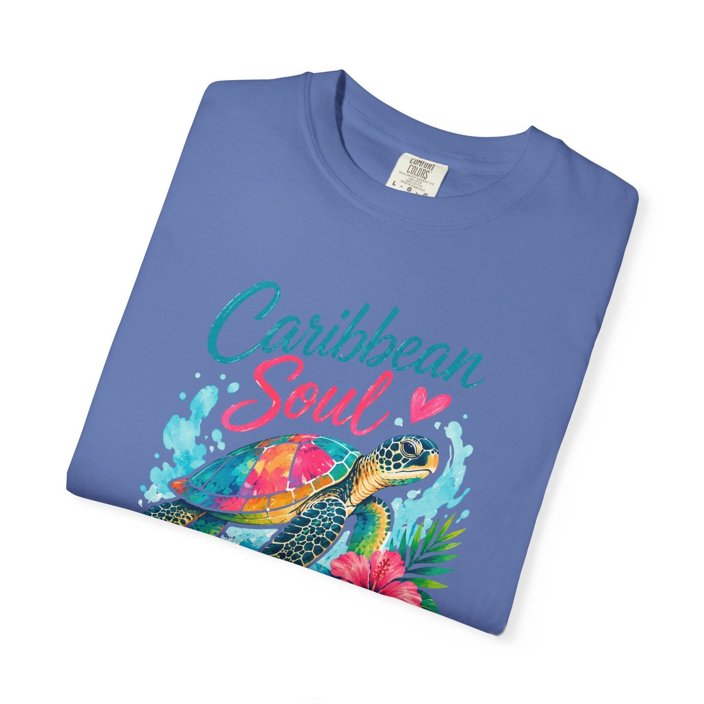 Caribbean Soul T-Shirt — Sea Turtle Floral Tropical Tee