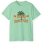 Tiki Beach Collection Island Beach Girl Unisex Ultra Cotton Tee by Caribbean Rays