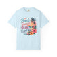 Beach Sunset Wine T-Shirt — "Beach, Sunset, Wine, Perfect Day" Tropical Graphic Tee
