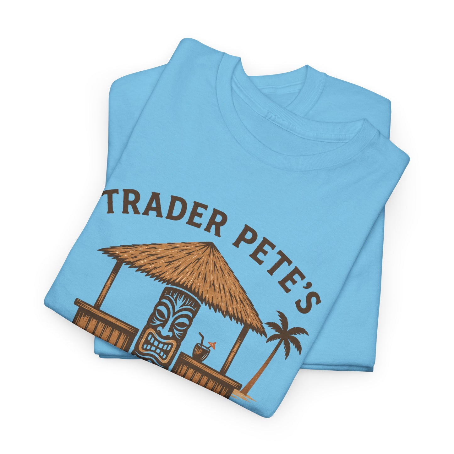 Trader Pete's Tiki Bar Tee — Retro Tropical Vacation Shirt