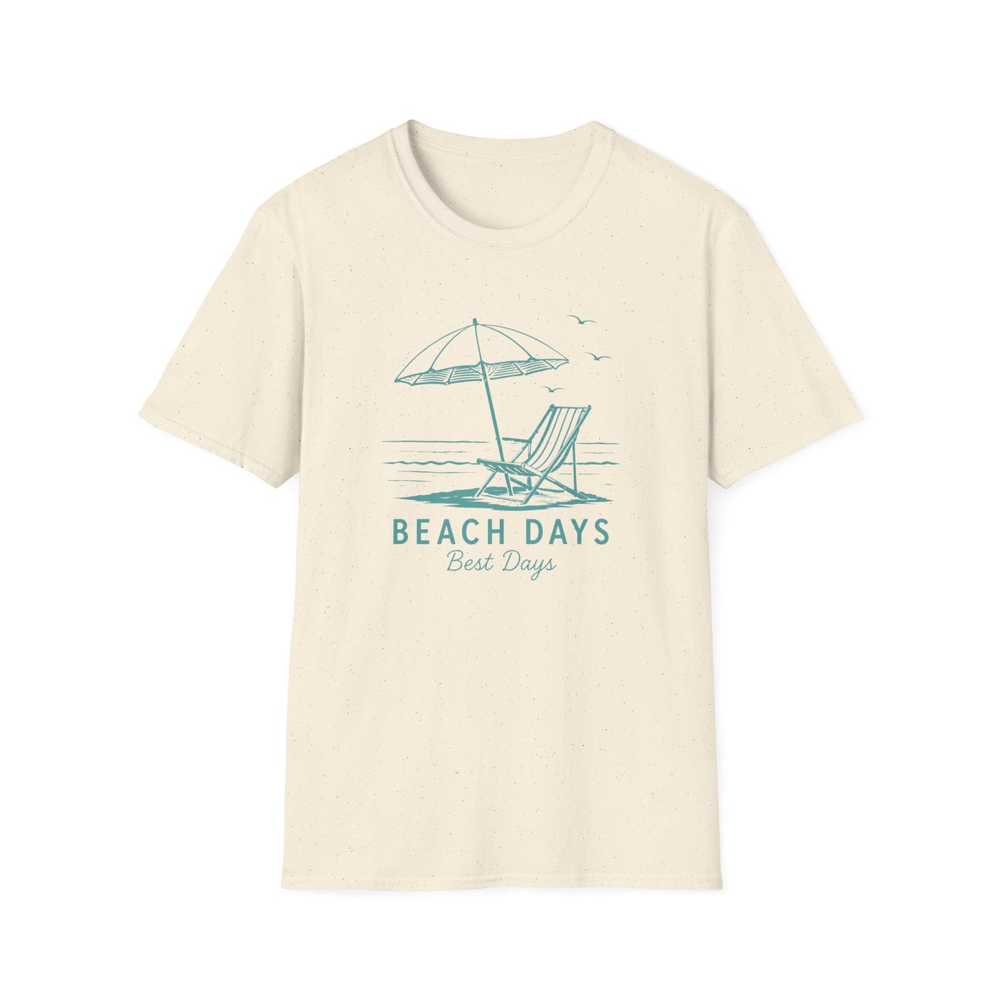 Beach Days T-Shirt — Relaxing Beach Chair & Umbrella Graphic