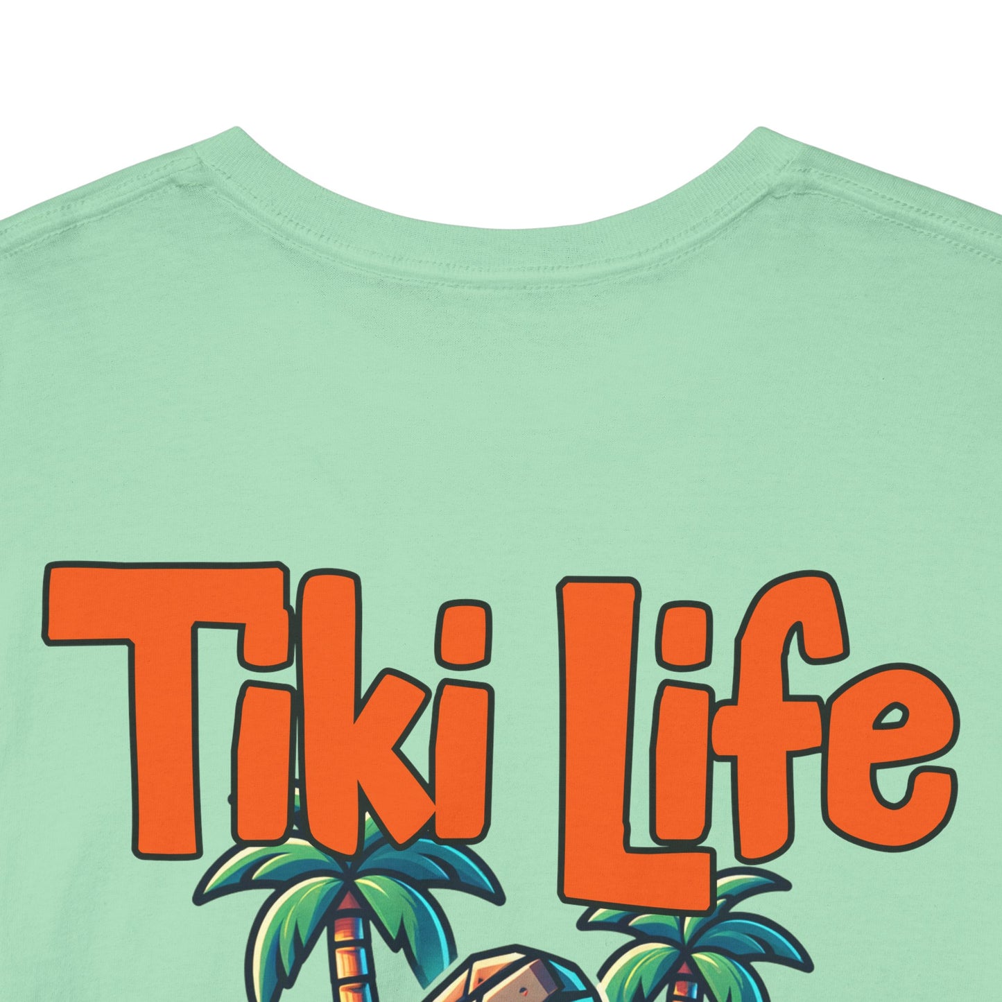 Tiki Life Island Tee - Unisex Heavy Cotton T-Shirt