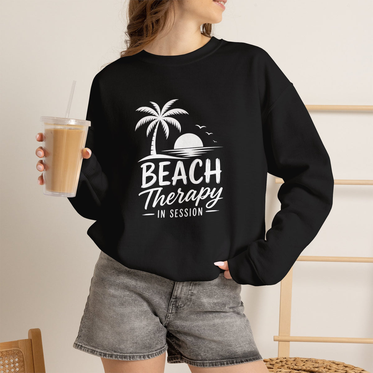 Beach Therapy Sweatshirt — 'Beach Therapy In Session' Crewneck